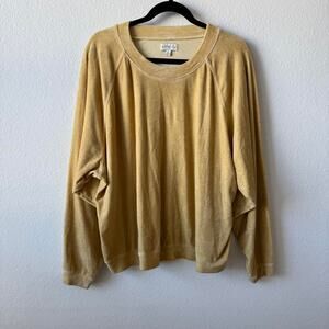 Mustard yellow velvet sweater